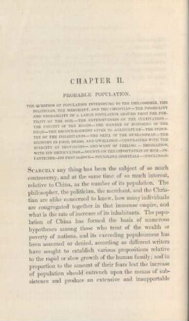 Chapter II. Probable population
