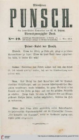 Nro. 19 (7. Mai 1871)