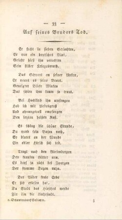 Auf seines Bruders Tod