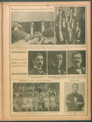 Banquete en honor de los marinos del Buenos Aires