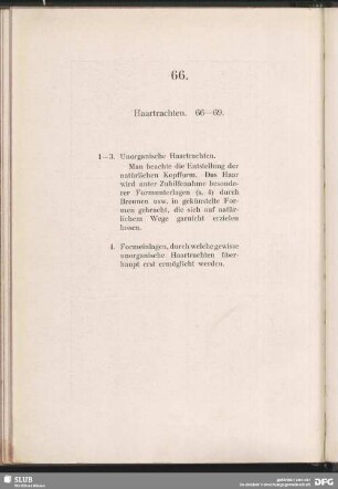 66.-69. Haartrachten
