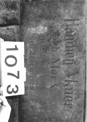 Grabstein 1073 (Detailaufnahme 2)