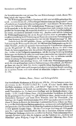 Rezensionen und Hinweise : Kirchen-, Kunst-, Geistes- und Kulturgeschichte