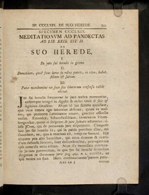 741-745, Sp. 369. De suo herede