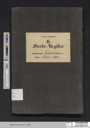 Sterberegister Güldendorf 1893