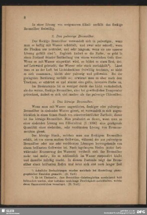 2. Das pulvrige Bromsilber