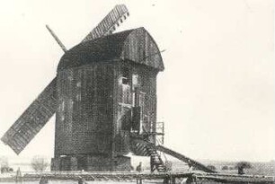 Wustermark-Dyrotz. Bockmühle, Repro nach Zeitungsbild