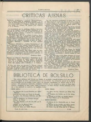 Críticas ajenas
