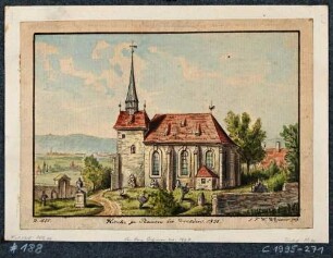 Die Kirche in Plauen bei Dresden