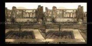 Atrium mit Wasserbecken im Hause des Faun, Pompeji