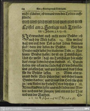 Epistel am 2. Sontage nach Trinitatis