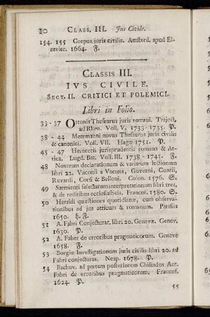 Classis III. Ius civile.