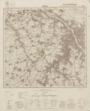4846 Meißen, Topographische Karte 1:25000 (4cm - Karte)