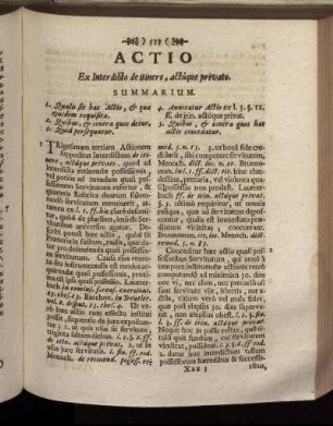 Ex Inter dicto de itinere, actúque privato. - Ex Inter dicto Salvianô.