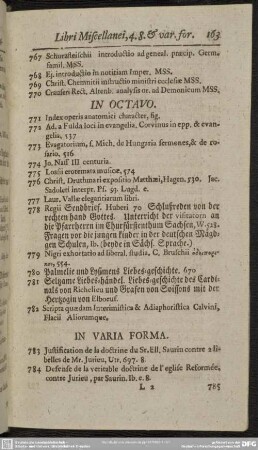 [Libri] In Octavo