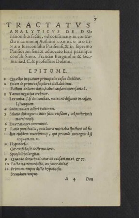 Tractatus analyticus de donationibus factis ...
