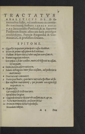 Tractatus analyticus de donationibus factis ...