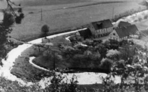 Triebischtal-Garsebach. Muckmühle mit Triebischschleife und Mühlgraben