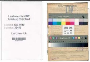 Entnazifizierung Heinrich Laaf , geb. 13.07.1908 (Polizeibeamter)