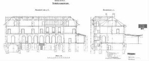 Leutkirch: Längs- und Querschnitt Empfangsgeb.