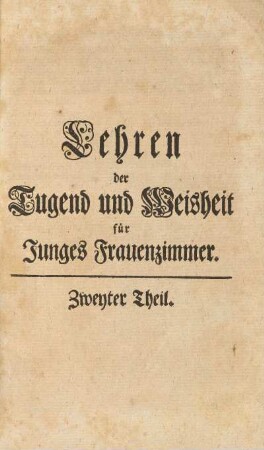 Zweyter Theil