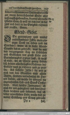 Abend-Gebet