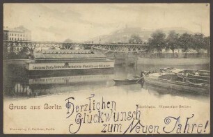 Ansichtskarte "Hochbahn. Wasserthor-Becken", Wassertorplatz