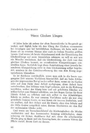 Wenn Glocken klingen