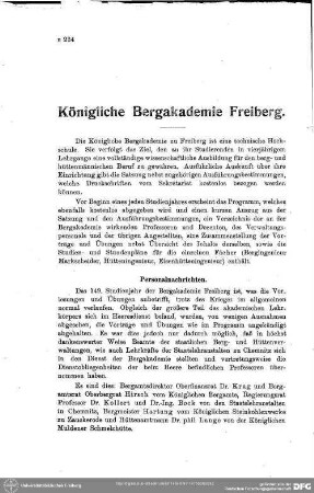 Königliche Bergakademie Freiberg