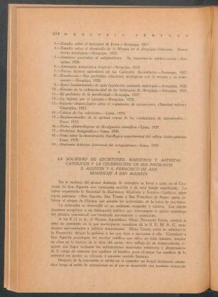 La Sociedad de Escritores, Maestros y Artistas Católicos y la celebración de sus patronos San Agustín y San Francisco de Asís