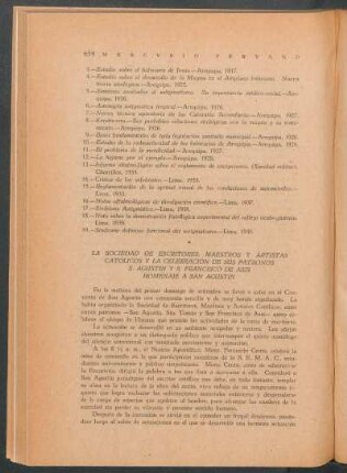 La Sociedad de Escritores, Maestros y Artistas Católicos y la celebración de sus patronos San Agustín y San Francisco de Asís