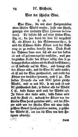 Von der schiefen Ebne