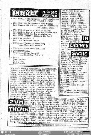 Zum Thema: Randgruppen
