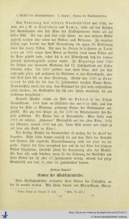 Siebtes Kapitel. Namen und Wallfahrtsbilder