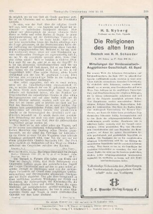 335 [Rezension] Brockelmann, Brigitte, Das Corpus Christianum bei Zwingli