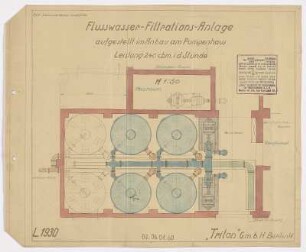 Flusswasser-Filtrationsanlage 250 cbm stündlich