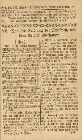 VII. Von der Erlösung des Menschen, und dem Erlöser überhaupt