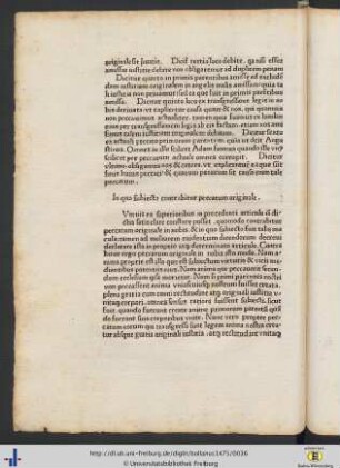 In quo subiecto contrabitur peccatum originale