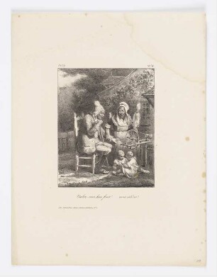 Voulez-vous bien finir? Vieux scélèrat!, Blatt 4 der Folge "Album pour 1829"