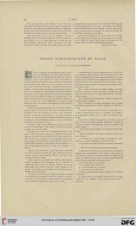 7: Projet d'organisation du Salon basé su le fractionnement