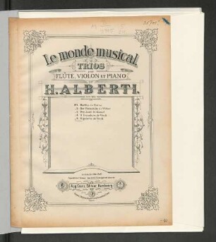 No. 5: Rigoletto : trios pour flûte, violon et piano; op. 90