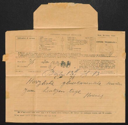 Brief von Oswald von Hoyningen-Huene und Gudrun Hoyningen-Huene an Margarete Hauptmann