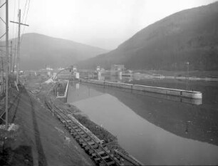 Schleuse Neckargemünd, Aufstau
