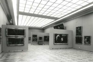 Dresden. Ausstellung "Ausgewählte Werke Alter und Neuer Meister" 1988/1989 im Albertinum. Raumaufnahme "Italienische Meister"