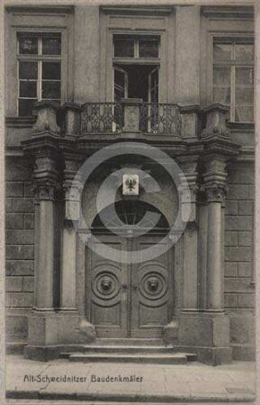 Portal am Bürgerhaus Burgstr. 16 in Schweidnitz