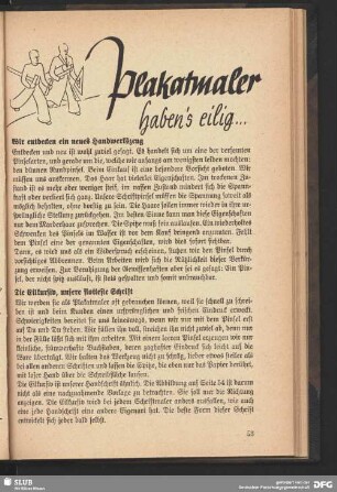 7. Plakatmaler habens eilig