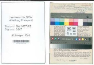 Entnazifizierung Carl Kollmeyer , geb. 25.03.1885 (Stadtinspektor)