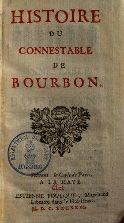 Histoire du Connetable de Bourbon
