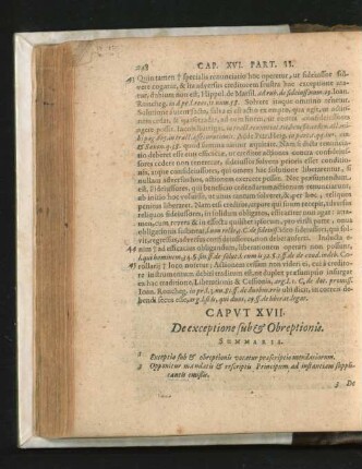 Caput XVII. De exceptione sub & Obreptionis.