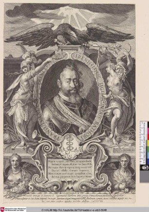 [Sigmund Bathori, Fürst von Transylvanien, in verzierter Einfassung]